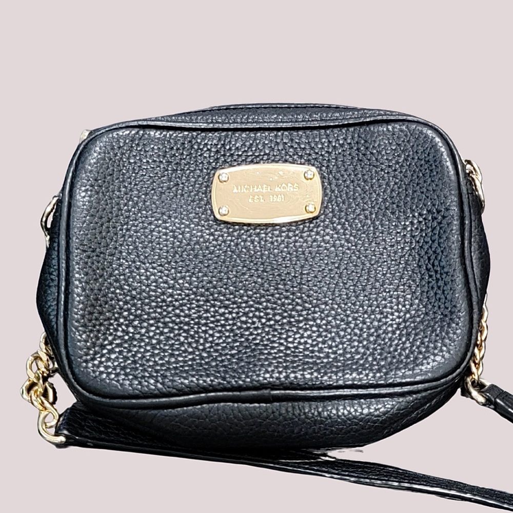 Michael Kors Pebbled Black Crossbody Bag